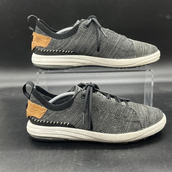 Merrel Gridway Sneaker Women’s 7 Black Gray Brown Vibram Sole Hiking Walking - Picture 1 of 8